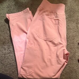 Figs Pink Straight Leg Pants